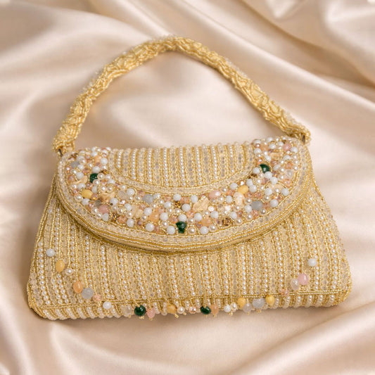 gold beaded handbag jai bramhani bags
