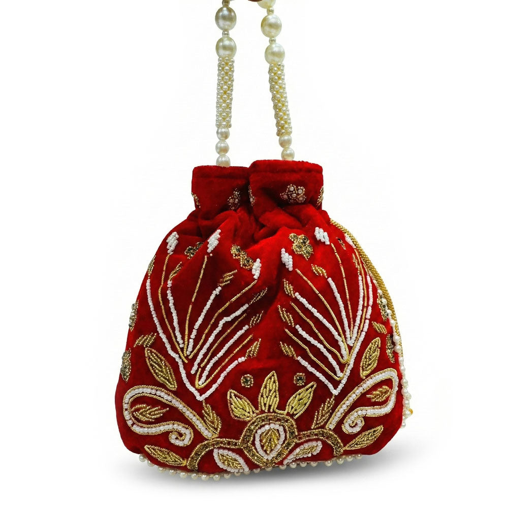 velvet potli bag jai bramhani bag