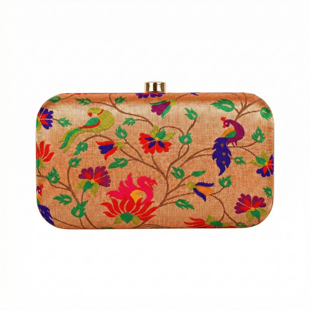 paithani clutch bag