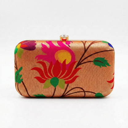 paithani clutch purse