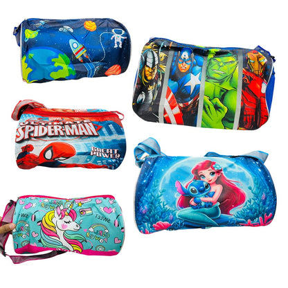 colorful pouches with different designs