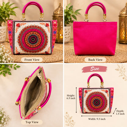 Mandala Print Royal Hand Bag-JB020